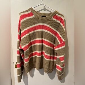 Gap 100% Cotton Shaker-Stitch Crewneck Sweater size M